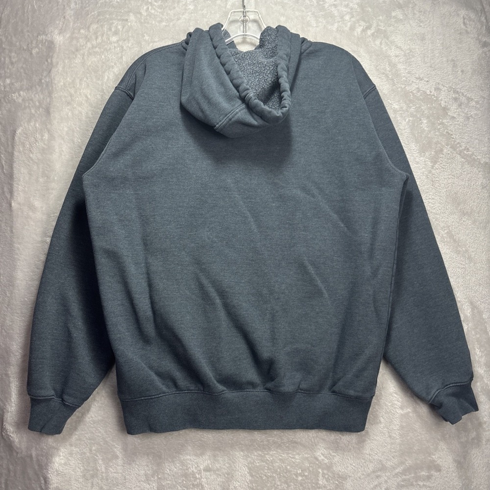 Carhartt Hoodie Adult Med Dark Blue Long Sleeve Pullover Original Fit Logo Mens - Picture 7 of 7